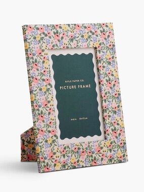 RIFLE PAPER CO. 4 X 6 Inch Floral Wrapped Picture Frame NWT